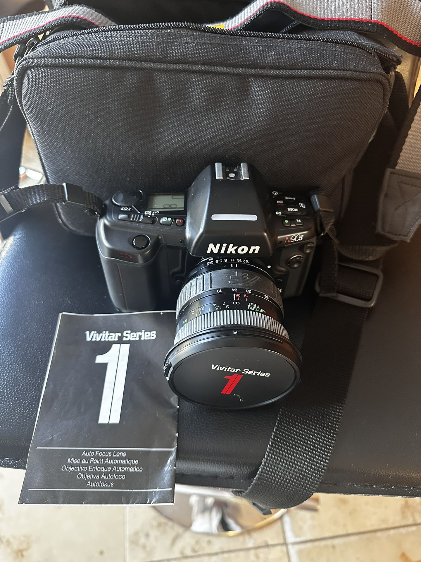 Nikon N90S with Vivitar Series 1 Lense
