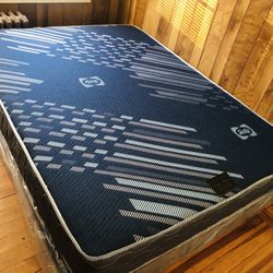 Queen double sided 10”Thick With box spring New in plastic delivery available