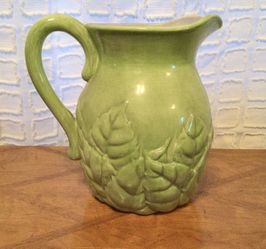 Green Ceramic Pitcher