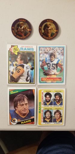 LA RAMS JACK YOUNGBLOOD CARDS