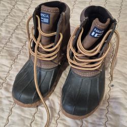 12 Kids Snow Rain duck boot Nautica / botas de niño para la nieve