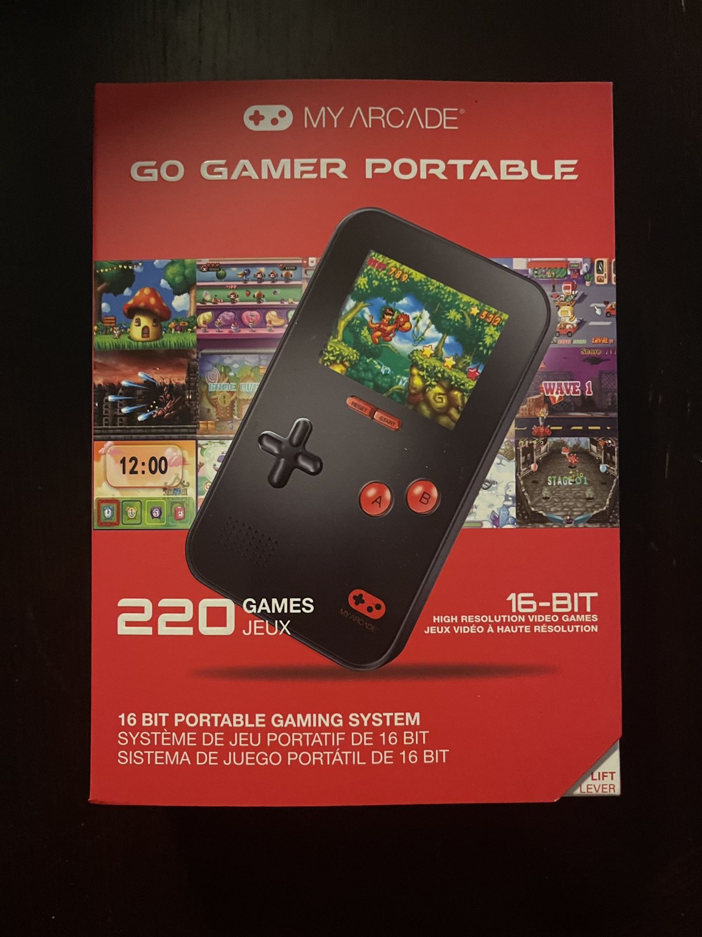 My Arcade Go Gamer Portable - Handheld Gaming System - 220 Retro Style Games - 16 Bit High Resolution - Battery Powered - Full Color Display - Volume
