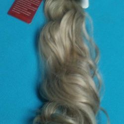 ponytail, honey ash blonde 18 inches / coleta, rubio ceniza miel 18 pulgadas
