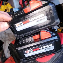 Firm Price🛑 Milwaukee M18 6.0 2-Batteries used Good. Precio Firme🛑