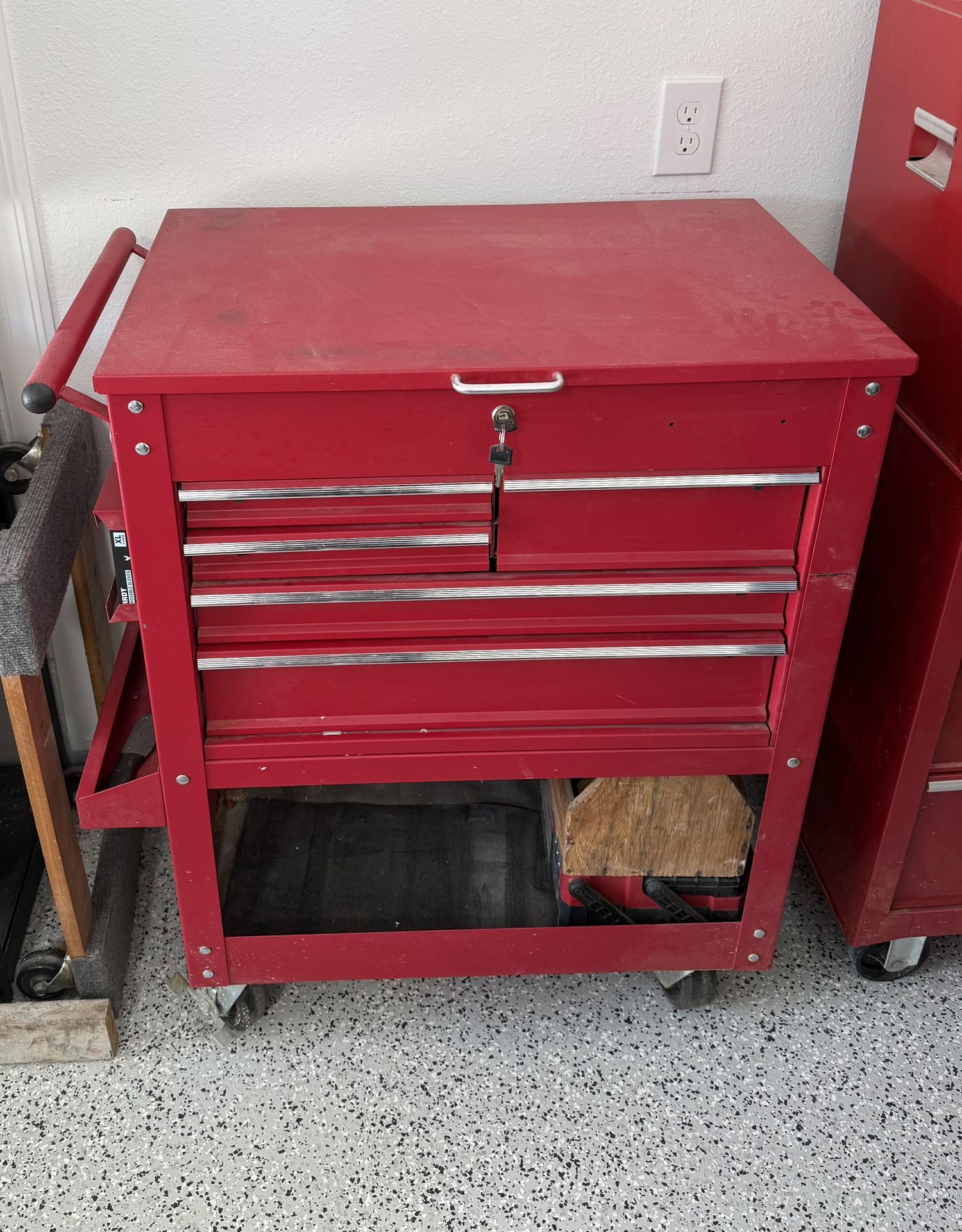 US General 5 Drawer Mechanics Cart - Tool Box