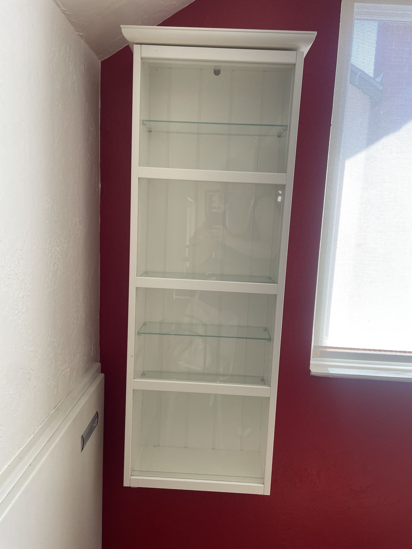 Wall Curio Display Shelf Shelves Case Cabinet