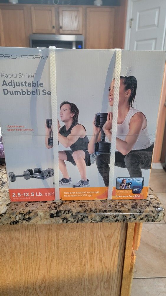 Pro Form Axjustable Dumbbell Set $60