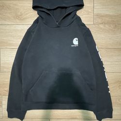 Kids Black Carhart Hoodie