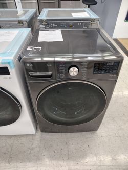 $729 LG 4.5 Cu Ft smart washer with steam and TurboWash360