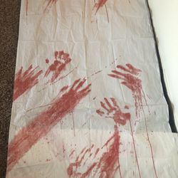 Halloween Shower Curtain (used)