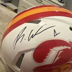Rashaad White Buccaneers Signed Helmet Beckett Authentic 
