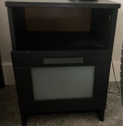 Black nightstand