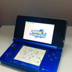 Rare Deep Blue 3DS Fully Loaded with 100+ Games installed!