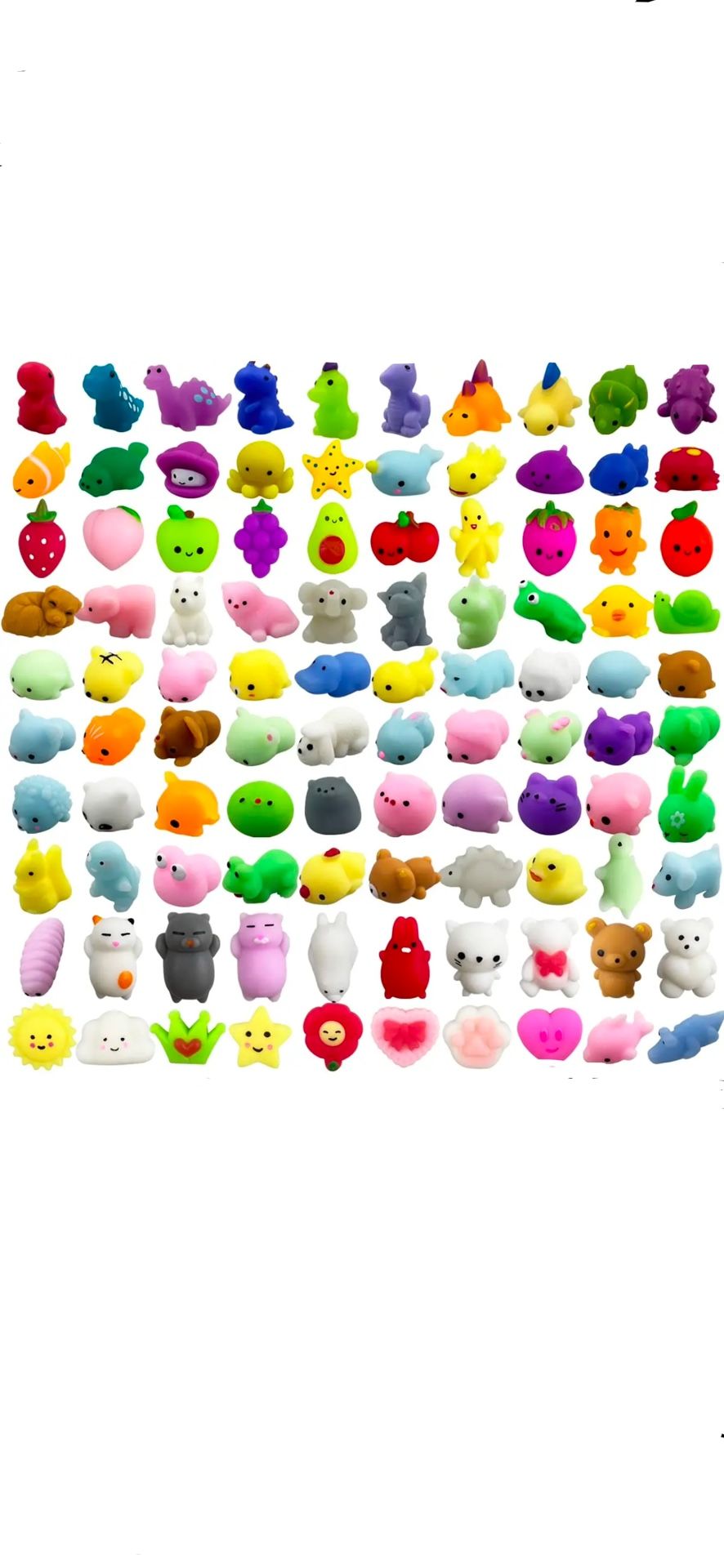Assorted squishy toys 