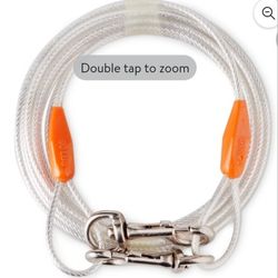 Dog Tie Out Cable & 19" Stake