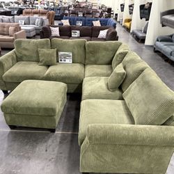 New Green Sectional