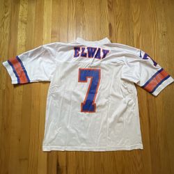 VINTAGE DENVER BRONCOS JOHN ELWAY JERSEY TEAM NIKE SPORTS NFL Football WHITE - M