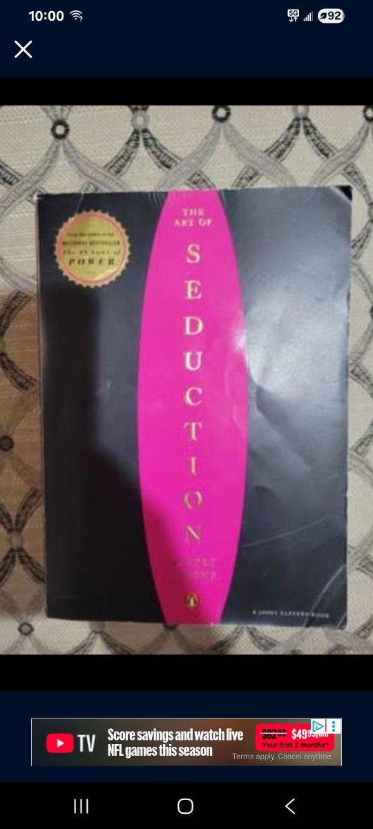 Art of Seduction Robert Greene Book Good Conditions