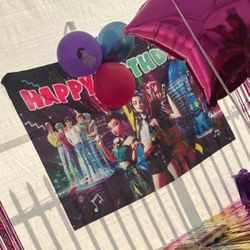 K-pop Demon Hunter Birthday Banner