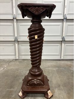Vintage Wooden Pedistal