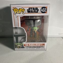 the mandalorian (w/child) funko pop