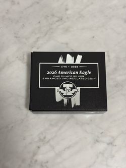 American Eagle 2026 one ounce silver enhanced uncirculated coin 26EG West Point (W)