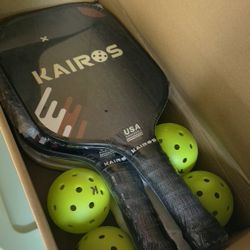 Kairos Pickleball Paddle Set – 4 Players + Balls 🏓💥