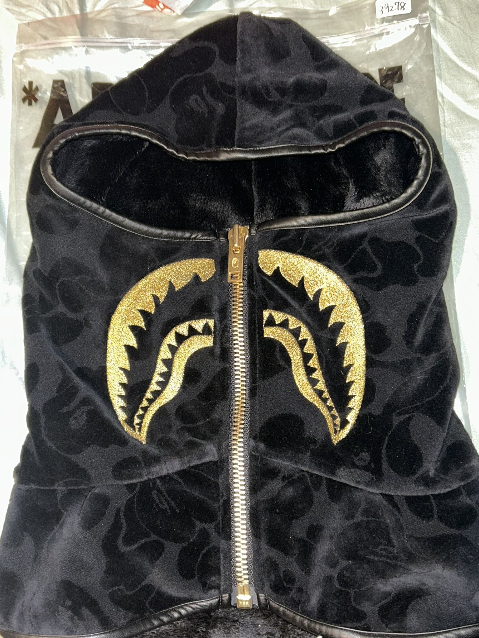 Bape Gold Shark Balaclava/Hood