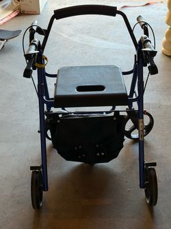 4-Wheel Rollator Walker with Seat