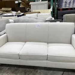 White fabric sofa