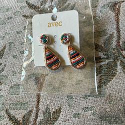 Earring, And Two Stretchy Bracelets