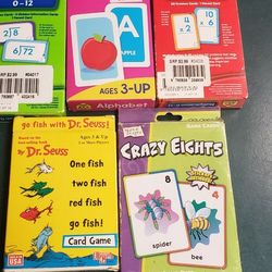 3 Learning Card Decks, 2 Games