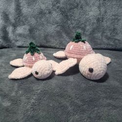 strawberry And Sunflower, Turtle🐢 Crochets 🧶 