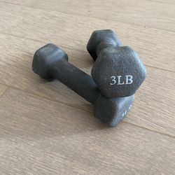 2x 3lb Weights