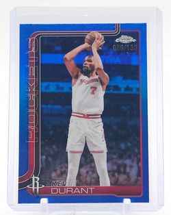 2026 Topps Chrome Update Kevin Durant True Blue Refractor /150 #23
