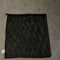 Black Mesh Drawstring Top Bag