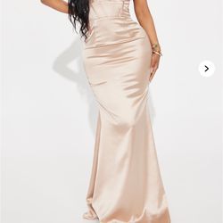Fashion Novia Gold Dress