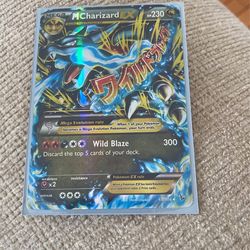 Rare MCharizardEx Blue Edition 