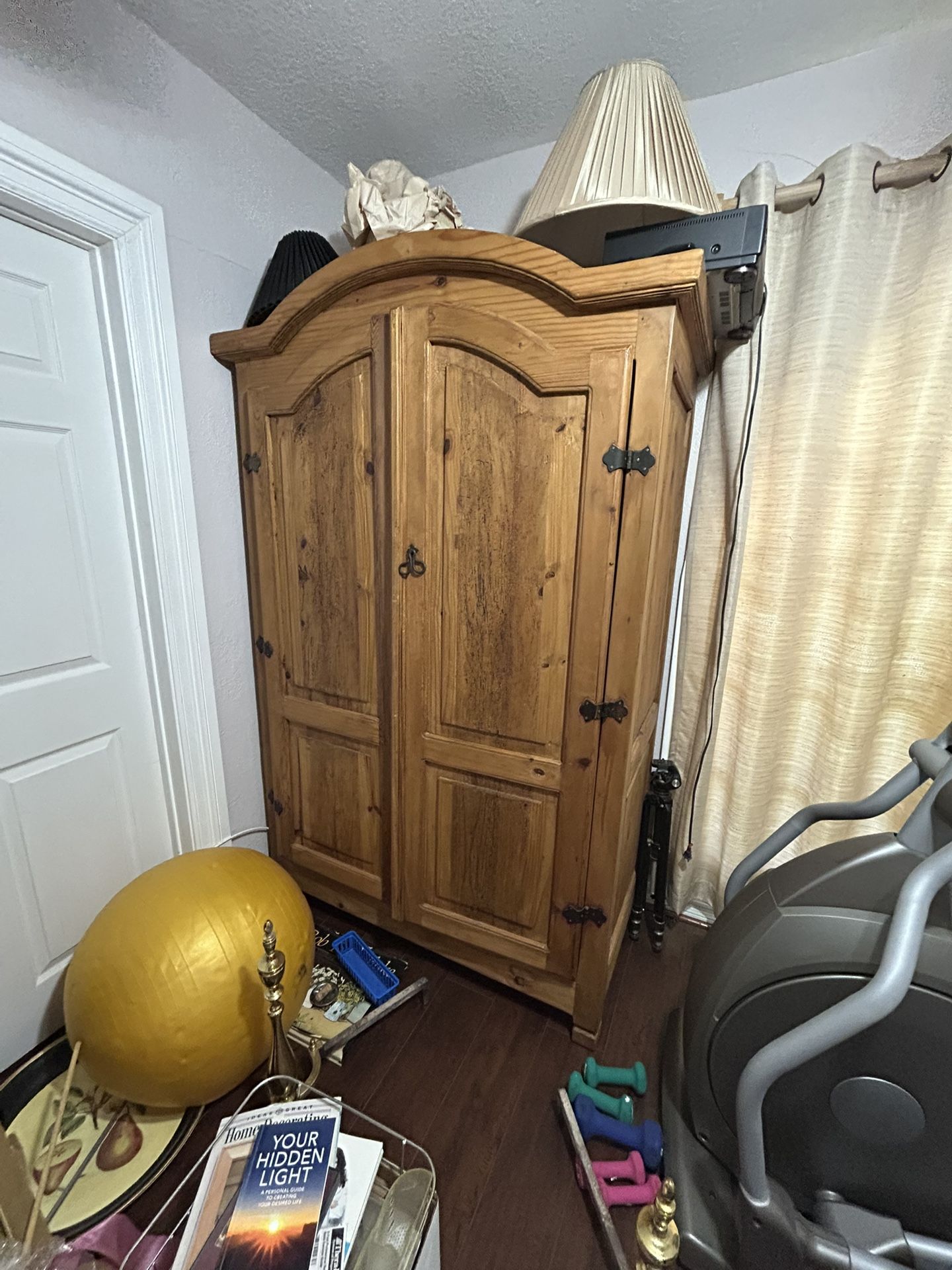 French Country Rustic Armoire
