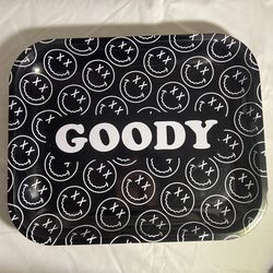 Goody Black Smiley Face Rolling Tray