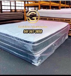 Queen Pillow Top Mattress Set $209 | Brand New