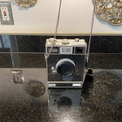 Soulfina Retro Camera Shape Stylish Shoulder Crossbody Bag Silver 5Wx7Hx2.25D”