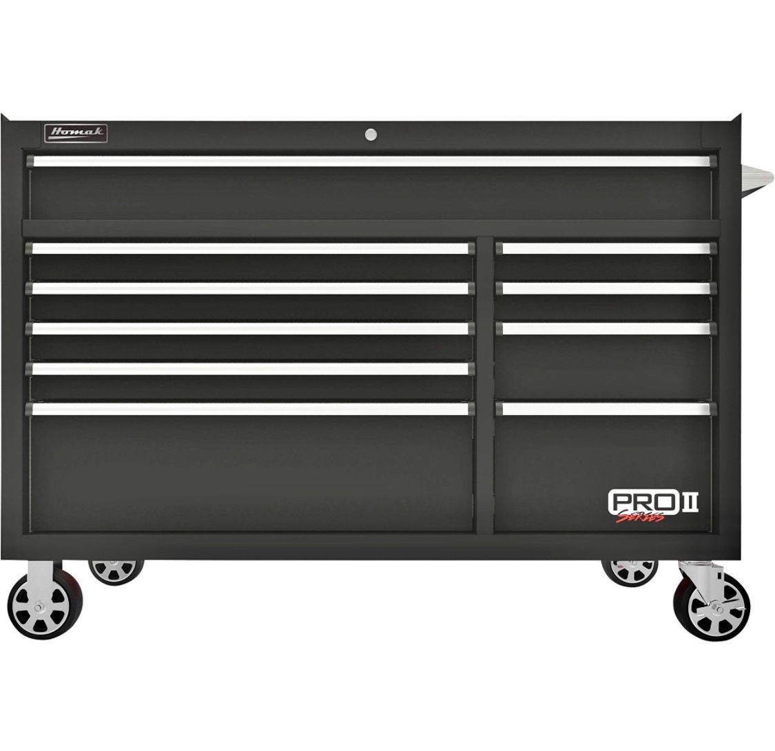 Homak 54” Pro Series 2 10 drawer tool box