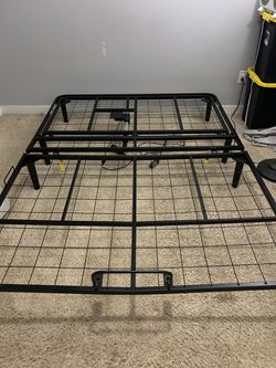 Black Metal Platform Bed Frame