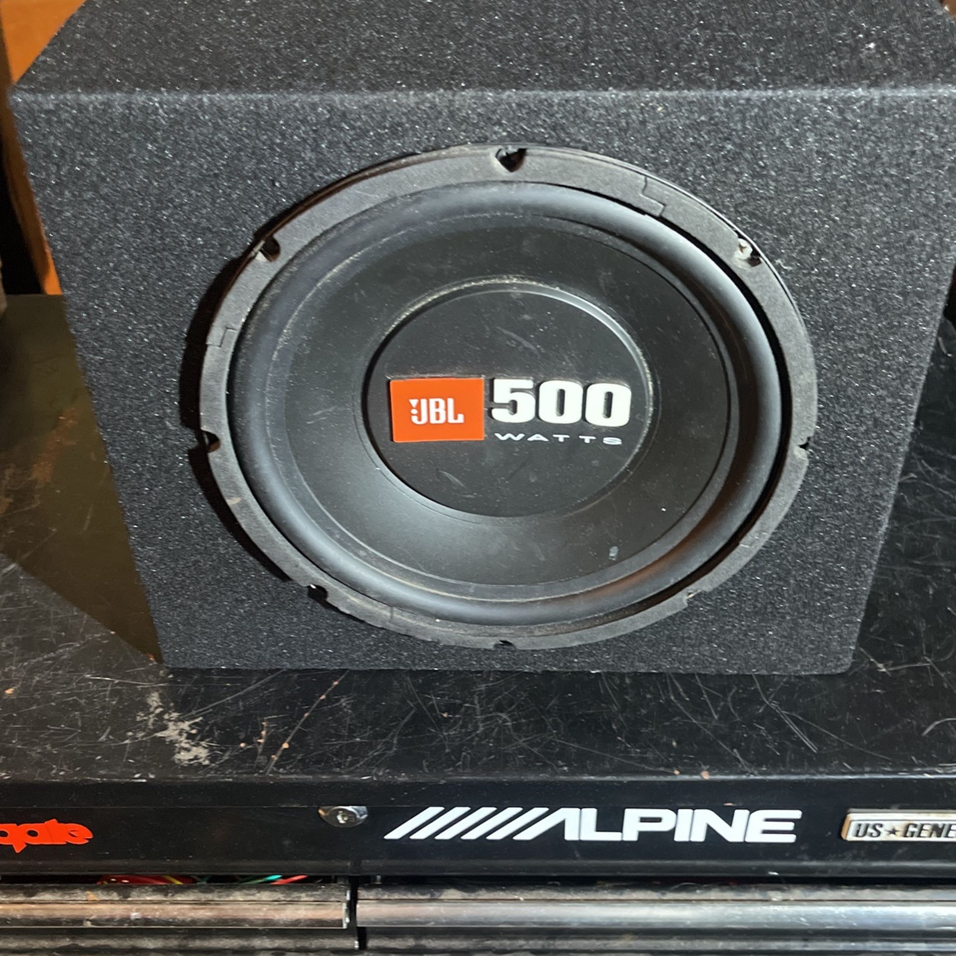 Jbl 10 Inch 500 Watt Subwoofer In Sealed Box