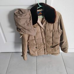 Goose Down Jacket With Hat