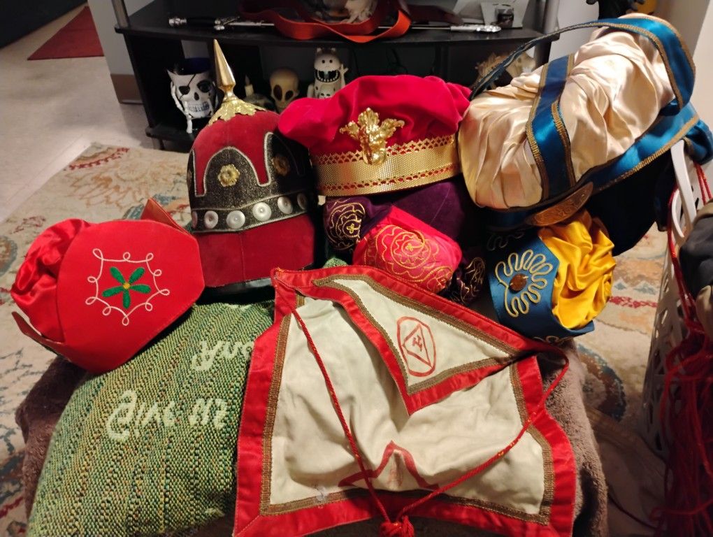 Vintage Mason Ceremonial Wear And Bylaw Books