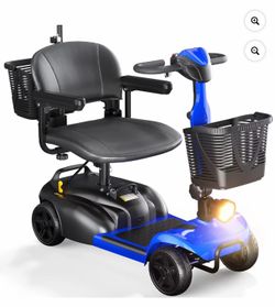 4 wheel mobility scooter (blue)