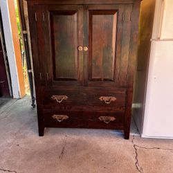 WOODEN WARDROBE/ ARMOIRE 