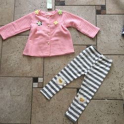 NWT Pink 2 Pcs Outfit Set Size 4T